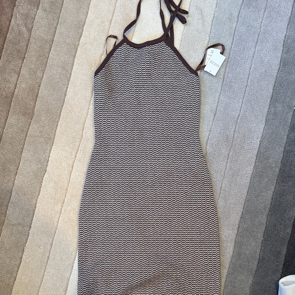 Abercrombie & Fitch NWT Brown & White Dress